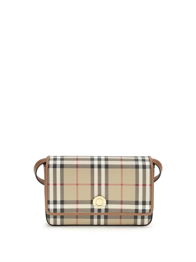 Burberry Hampshire Shoulder Bag — Brown in Brown Leather from HEWI