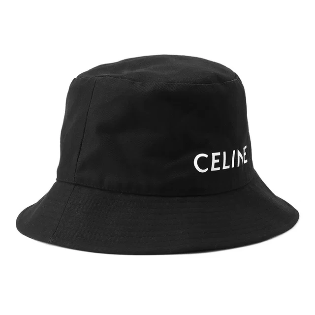 Celine logo bucket hat Size L Black/White2AUO4968P Cotton100% in Black from GALLERY RARE