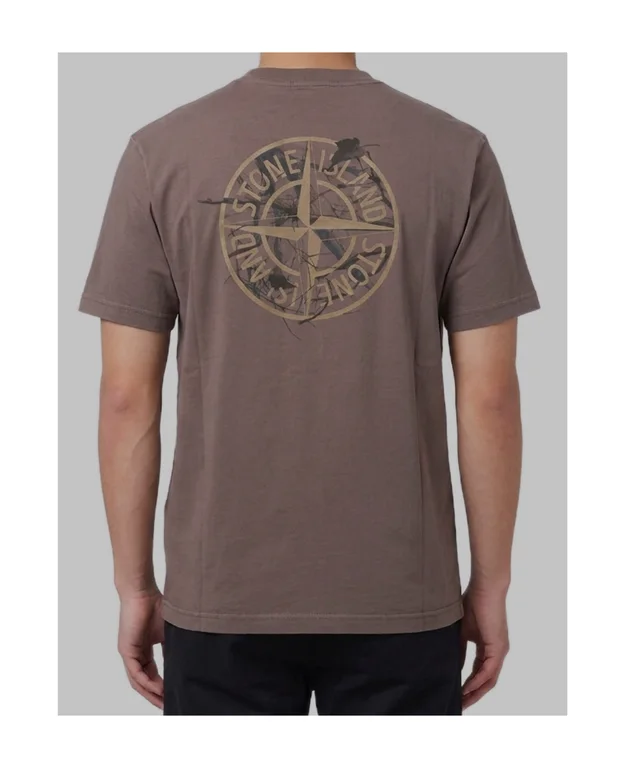 Stone Island Desert Print Logo T-Shirt, photo 3 of 3 from SENSER