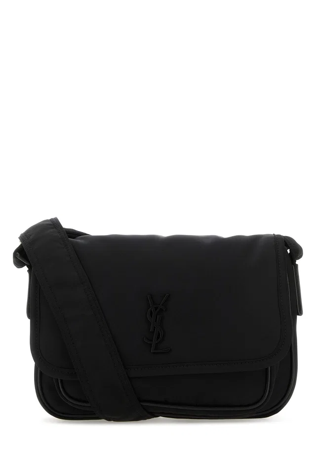 Saint Laurent Niki S Shoulder Bag — Black Leather in Black Leather from HEWI