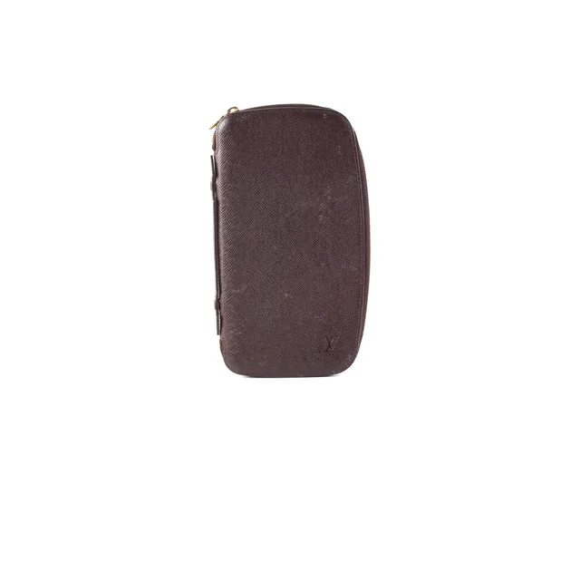 Louis Vuitton Epi Pouch Dark Purple/Brown in Brown Leather from The Purse Affair