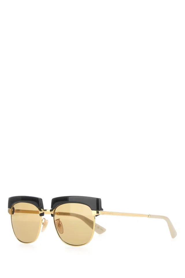 Gucci Metal Frame Sunglasses — Gold Exterior in Gold from HEWI