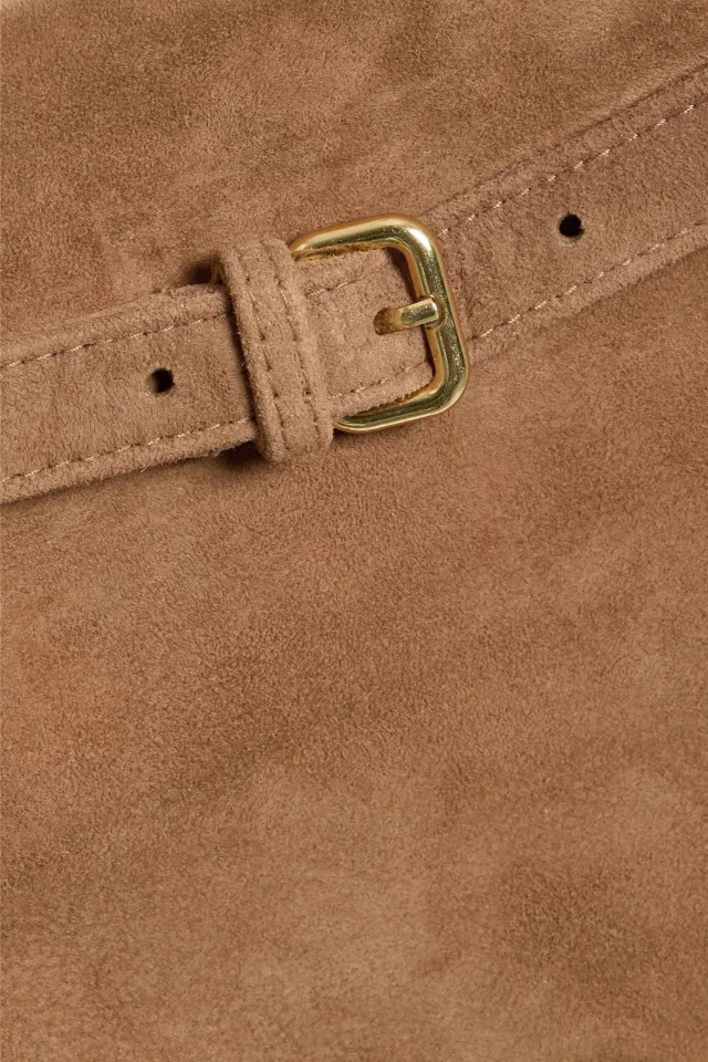 Vince Suede Mini Skirt in Brown, photo 4 of 4 from THE OUTNET