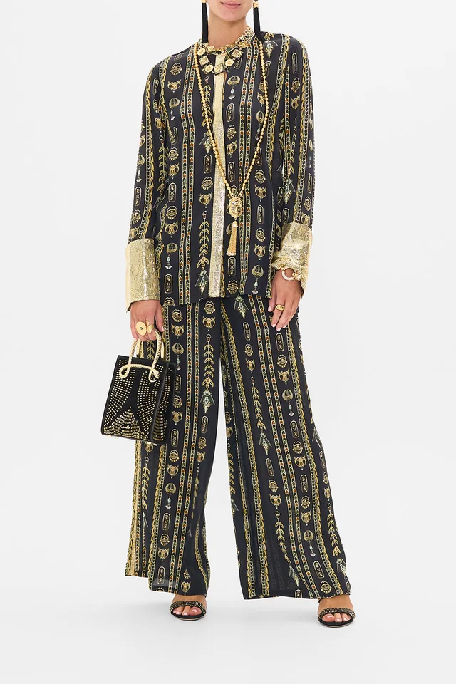 Camilla eBoutique SHIRT WITH GILDED MESH PLACKET AND CUFFS THEY CALLED HER NEFERTARI from CAMILLA, photo 1 of 1