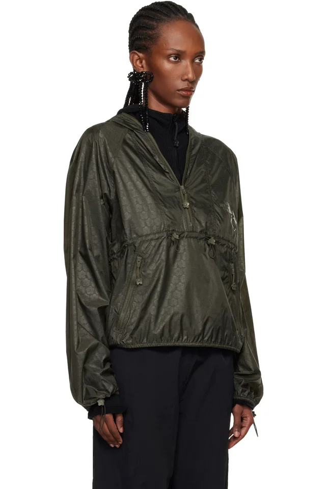 Cecilie Bahnsen Khaki The North Face Edition Marlowe Pullover Wind Jacket, photo 2 of 4 from SSENSE
