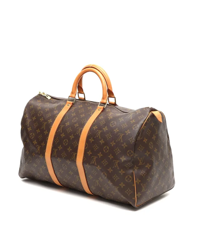 Louis Vuitton Monogram Keepall 50 Weekend Bag in Coated canvas from A Retro Tale, photo 3 of 8