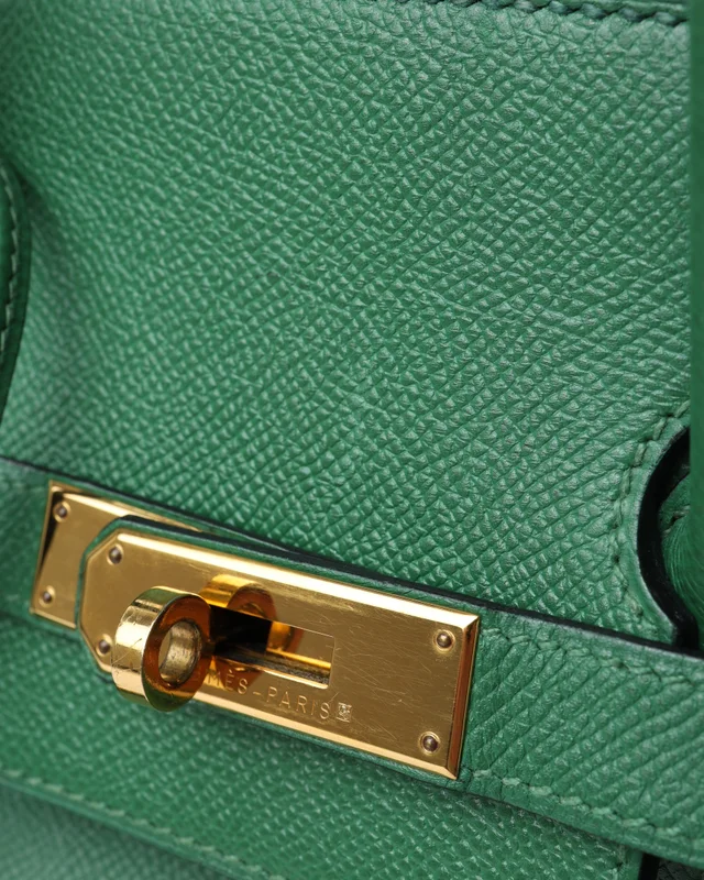 Hermès Birkin 35 Epsom Vert Bengale Bag in Green Epsom leather from A Retro Tale, photo 9 of 13