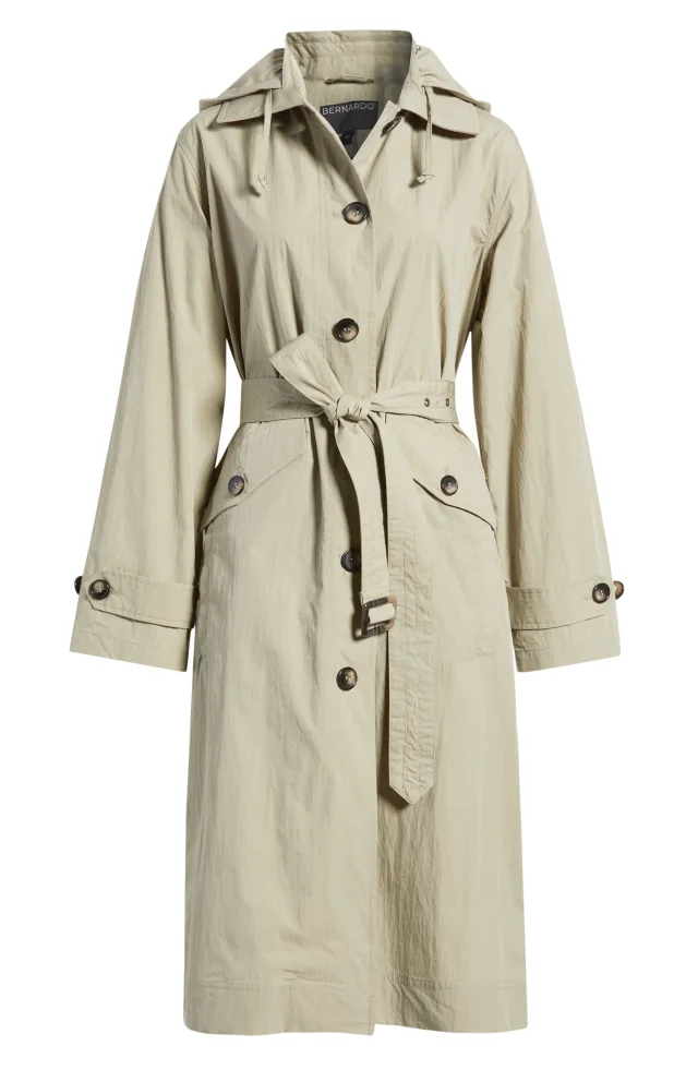 Bernardo Paperweight Long Raincoat, photo 7 of 7 from Nordstrom Rack