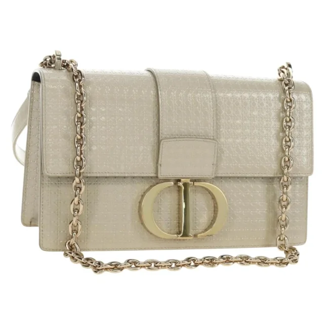 Dior 30 Montaigne Chain Flap Micro Cannage Metallic Calfskin in Calfskin from Her-Age, photo 25 of 48
