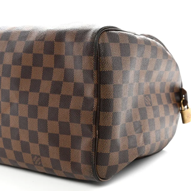 Louis Vuitton Damier Ebene Speedy 35 in Brown Coated canvas from FASHIONPHILE, photo 10 of 12