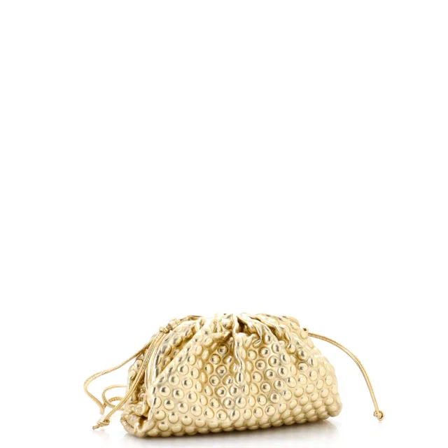 Bottega Veneta The Pouch Bubble Wrap Textured Leather Mini in Leather from Rebag, photo 2 of 6