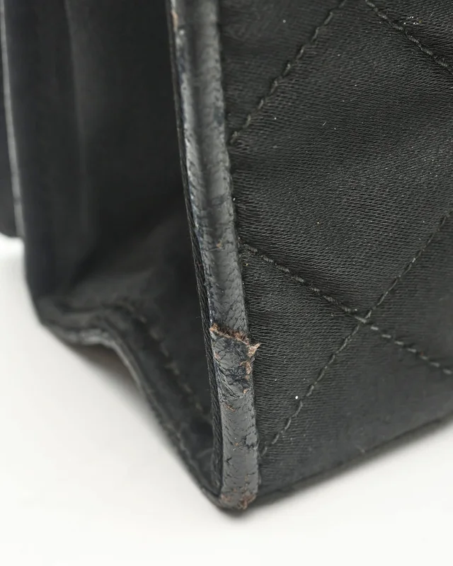 Chanel Satin Diamond CC Flap Bag in Satin from A Retro Tale, photo 8 of 12