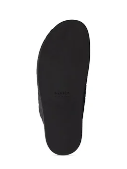 Hyusto Wide-band slide sandals in 100% Polyester, 100% Brass, photo 6 of 6 from LUISAVIAROMA