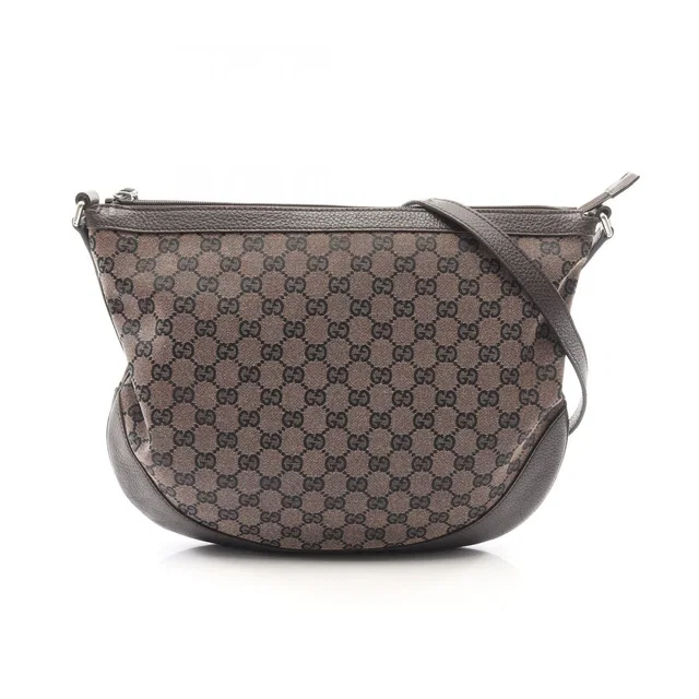 Gucci Shoulder Bag GG Canvas Brown in Brown Canvas from The Reluxe