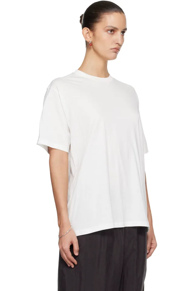 ssstein White Suvin Cotton Basic T-shirt, photo 2 of 4 from SSENSE