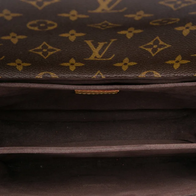 Brown Louis Vuitton Monogram Pochette Metis Satchel in Brown Coated canvas from Designer Revival, photo 2 of 2