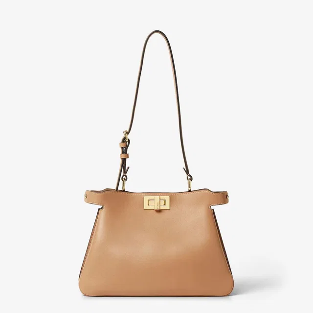 Fendi E25 Shoulder Bag — Tan Leather in Brown Leather from HEWI