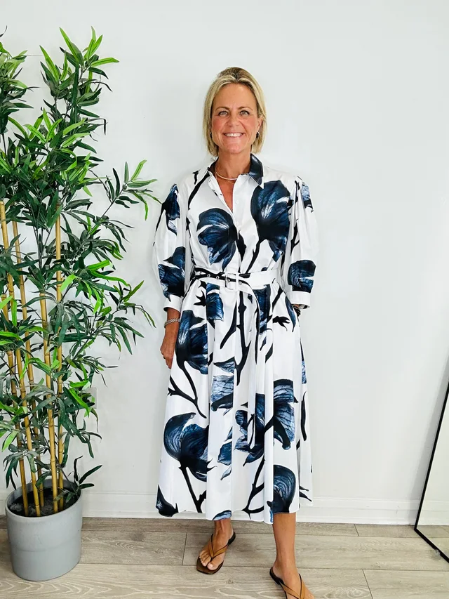 Alexander McQueen Printed Shirt Dress - Size 42IT in Multicolor from Edit Second Hand