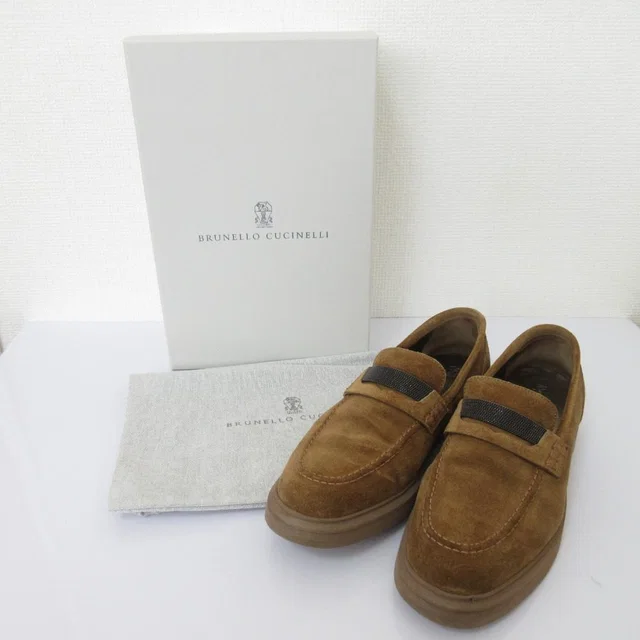 Brunello Cucinelli Suede Loafers in Suede from LuxUness