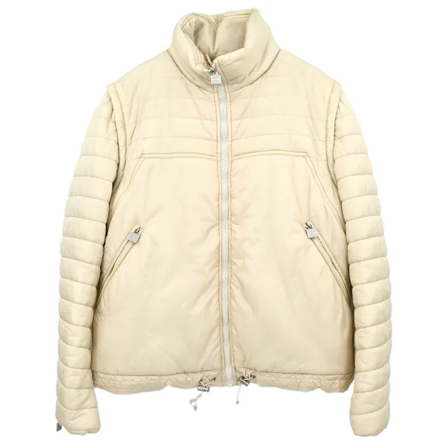 Chanel 2005 Sport Line Zip Up Jacket Long Sleeve Sleeveless 2way Ivory #44 in White from AMORE Vintage Tokyo