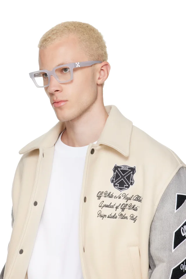 Off-White Gray Style 21 Glasses, photo 4 of 4 from SSENSE