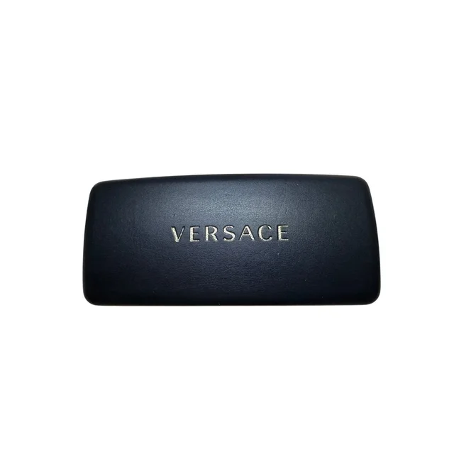 Versace Black Hard Clamshell Sunglasses Eyeglasses Case Gold Logo Italy in gold|black Velvet from Poshmark