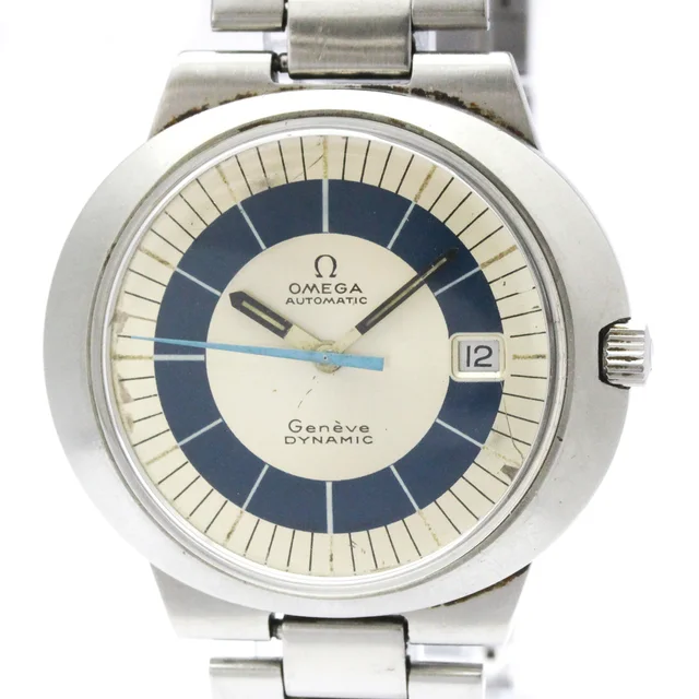 Omega Geneve Dynamic Cal 565 teel Automatic Watch 166.039 Vintage in Silver from Elady