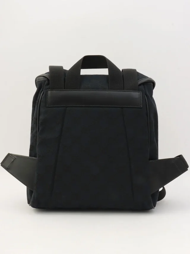 Gucci GG Canvas Backpack Black in Black Canvas from VINTAGE QOO TOKYO, photo 2 of 13