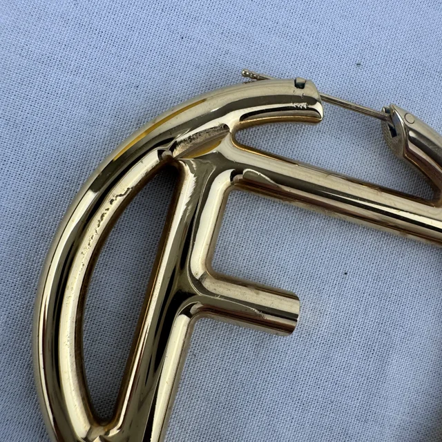 F is for Fendi SINGLE Piece Earring in Steel from Reowned, photo 3 of 4