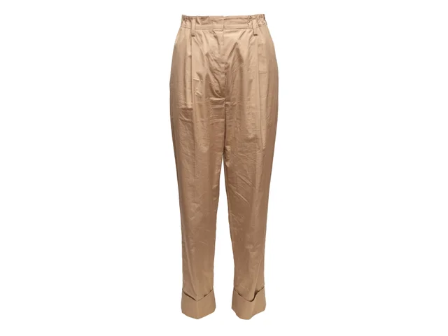 Tan Prada Cotton Chino Pants Size IT 40 in Brown from Designer Revival, photo 1 of 1