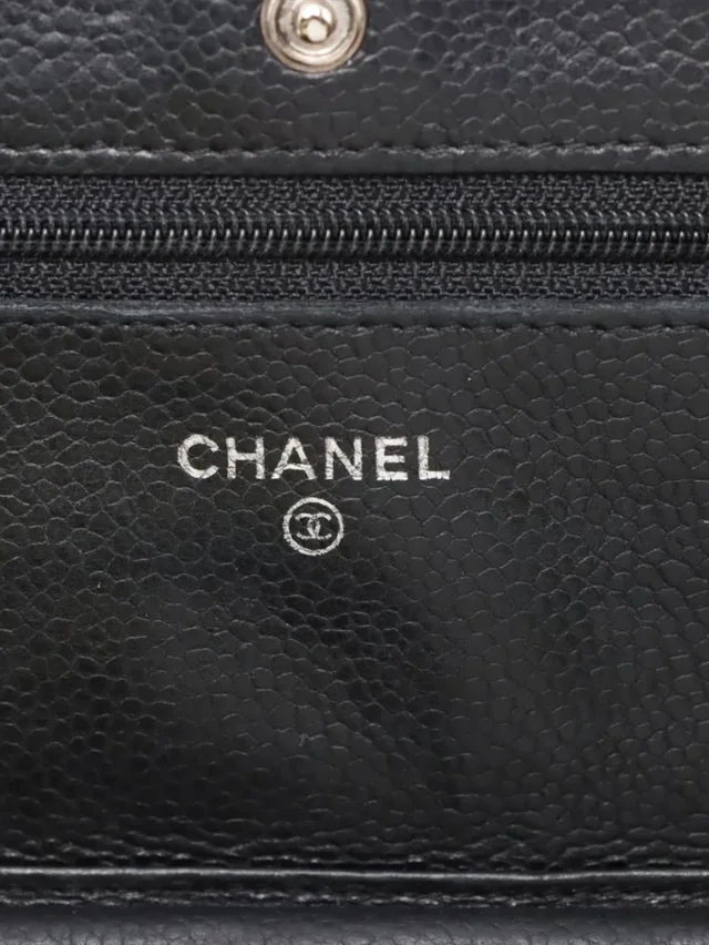 Chanel Black 2013 caviar quilted Wallet on Chain in Black Caviar leather from Sign of the Times, photo 13 of 14