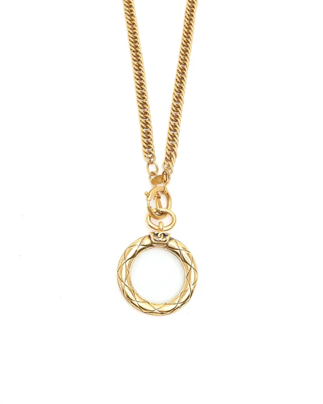 Chanel Coco Mark Magnifying Glass Long Necklace from A Retro Tale, photo 2 of 4