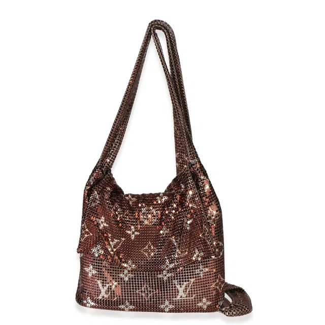 Louis Vuitton Bronze Monogram Mesh Metal Frances in Coated canvas from myGemma