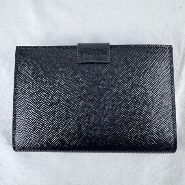 Prada Saffiano Passport Holder in Metal, Saffiano Leather from Reowned, photo 2 of 5