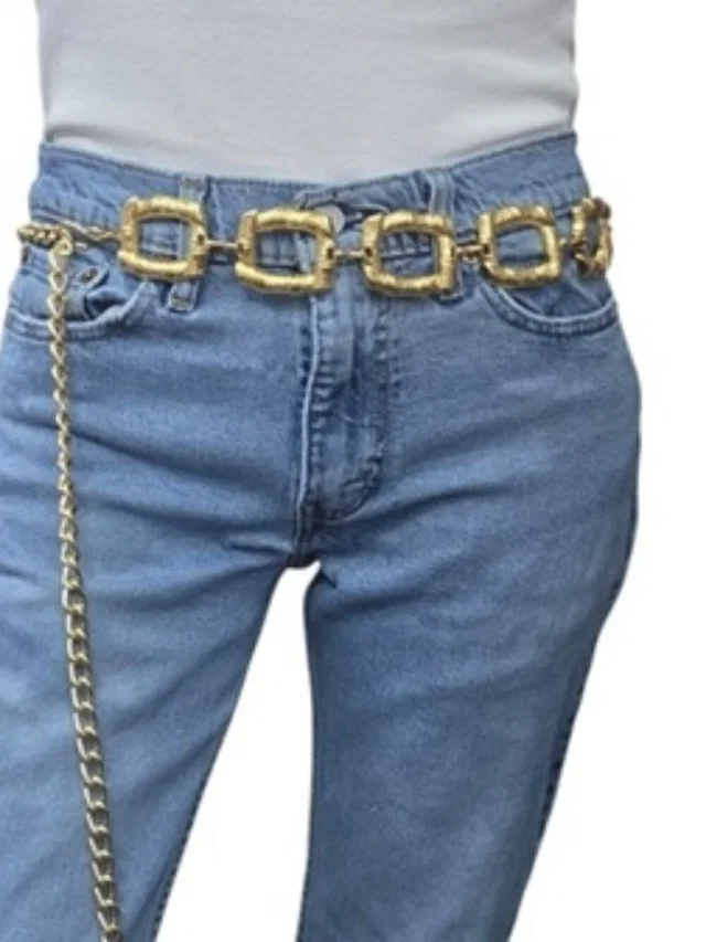 Omega Vintage Gold Chain Link Statement Belt Nwt 80s 90s Glam in gold Denim from Poshmark