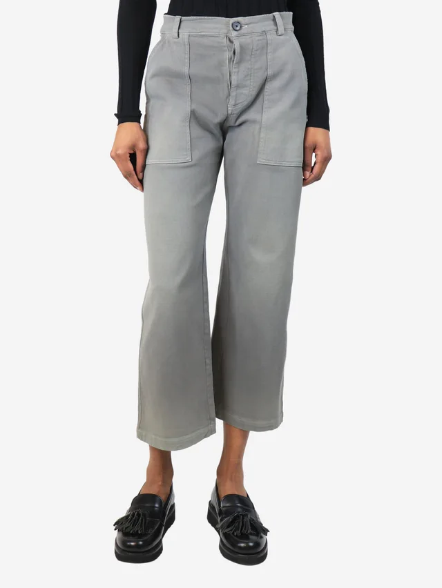 Dior Grey cargo trousers - size UK 6 in Grey from Sign of the Times