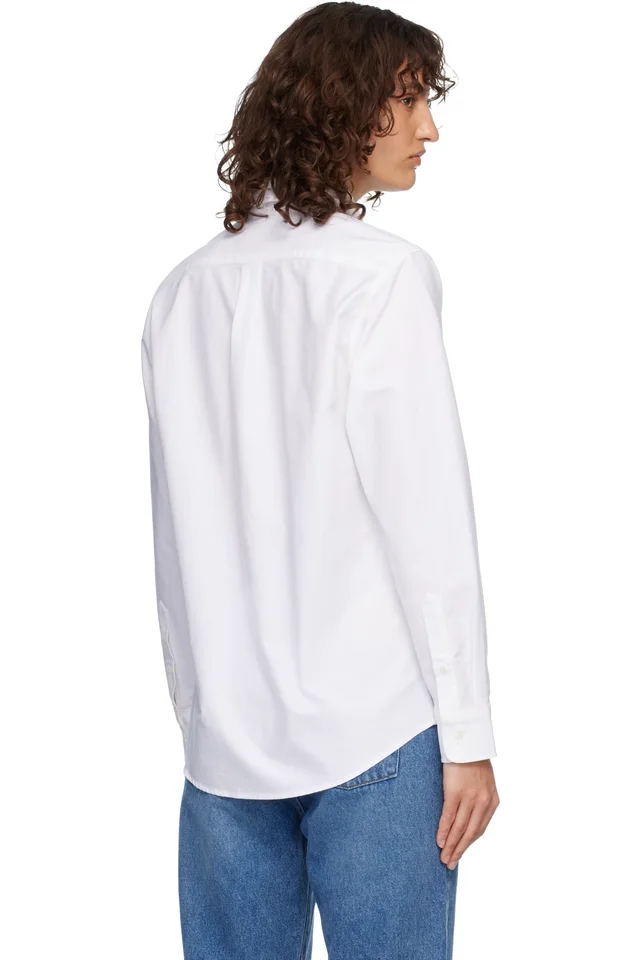 A.P.C. White Kayla Shirt, photo 3 of 4 from SSENSE