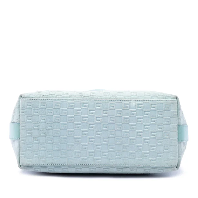Blue Gucci Square G Suede Shoulder Bag in Blue Suede from Designer Revival, photo 2 of 2