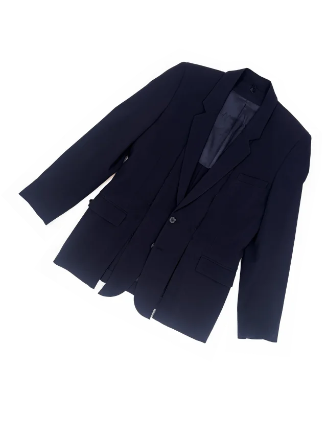 Maison Margiela S/ 2010 segmented blazer in Wool from James Veloria