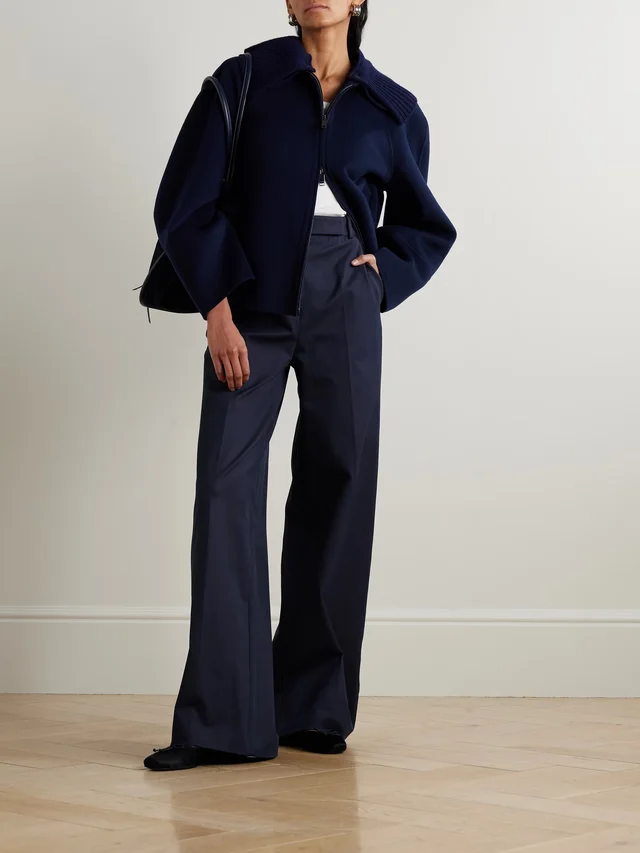 JOSEPH Yukio stretch-gabardine wide-leg pants in Blue, photo 2 of 2 from NET-A-PORTER (Canada)