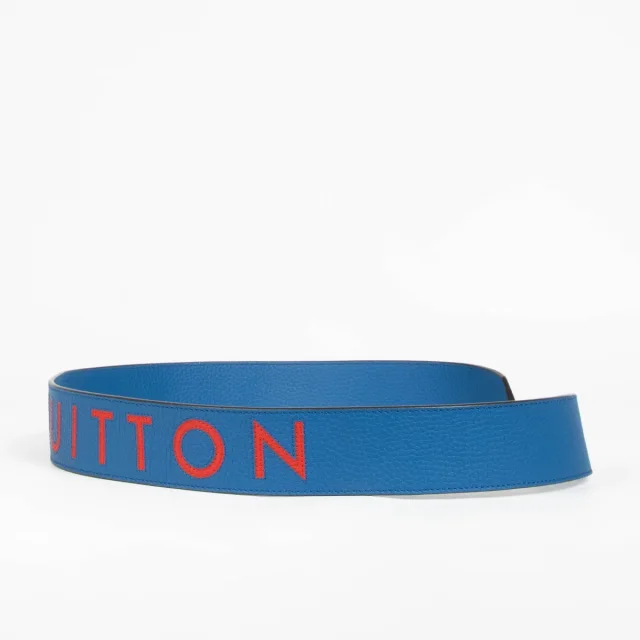 Louis Vuitton Taurillon Bag Strap in Blue Leather from Labellov, photo 3 of 3