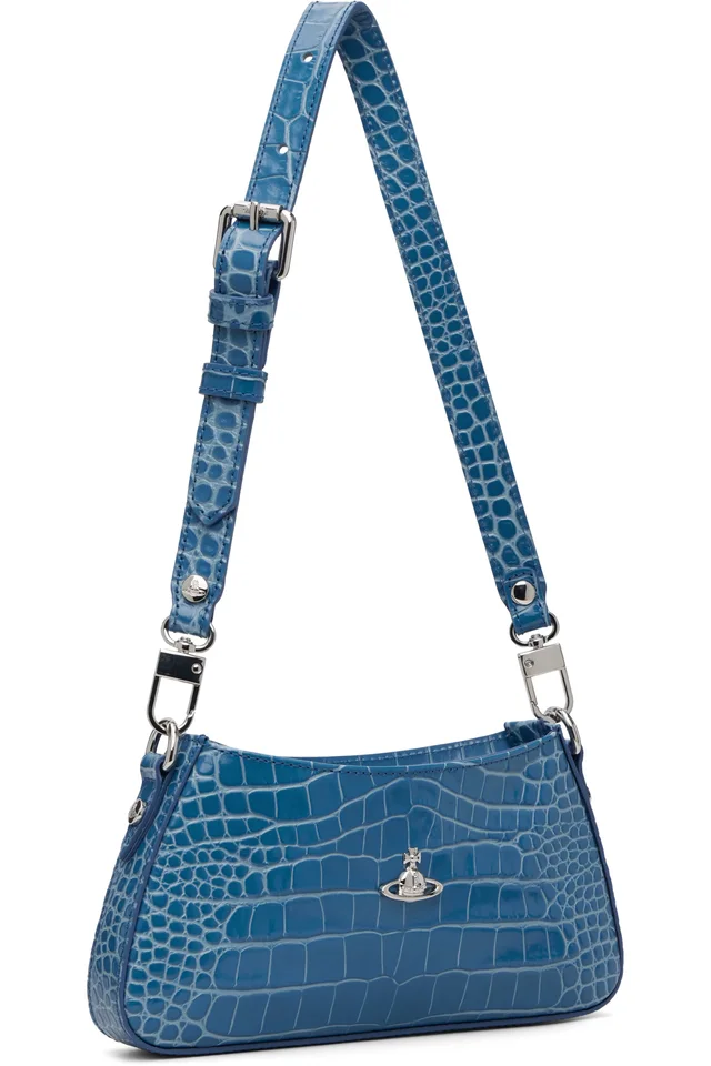 Vivienne Westwood Blue Tasha Shoulder Phone Bag, photo 2 of 4 from SSENSE