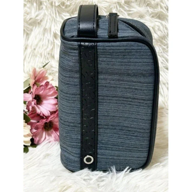Bvlgari Men's Bag - Blue/Black in black|blue from Depop, photo 3 of 5
