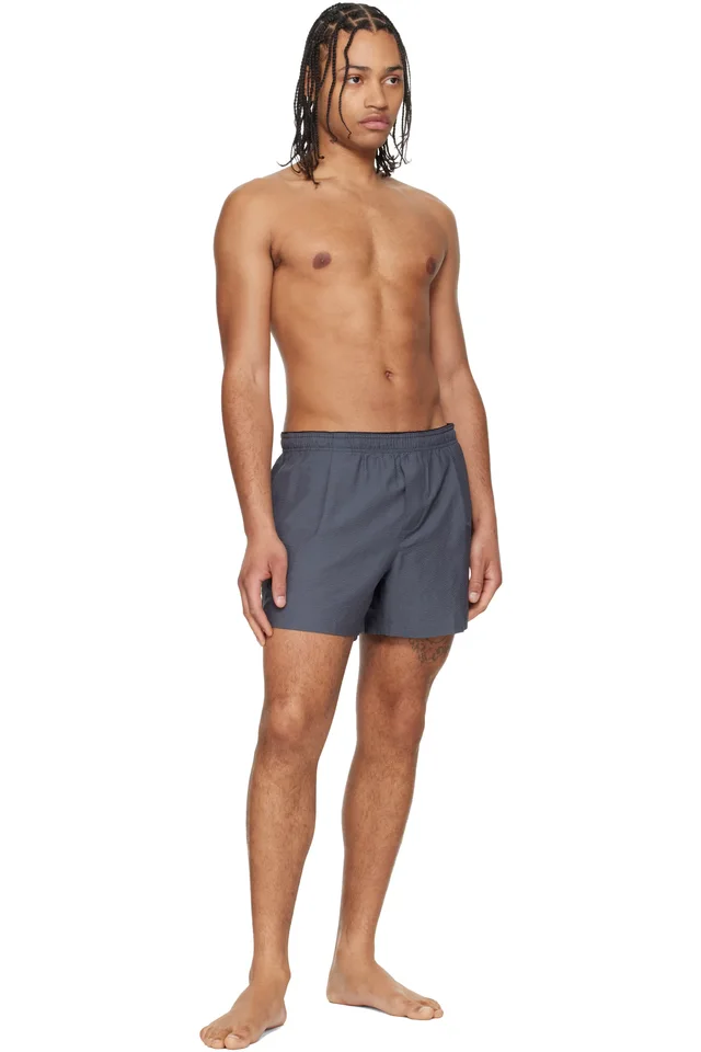 OUR LEGACY Gray Boxer Swim Shorts, photo 4 of 4 from SSENSE