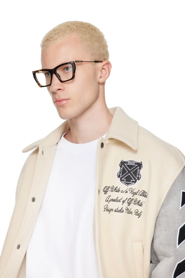 Off-White Brown & Gold Style 5037 Glasses, photo 4 of 4 from SSENSE