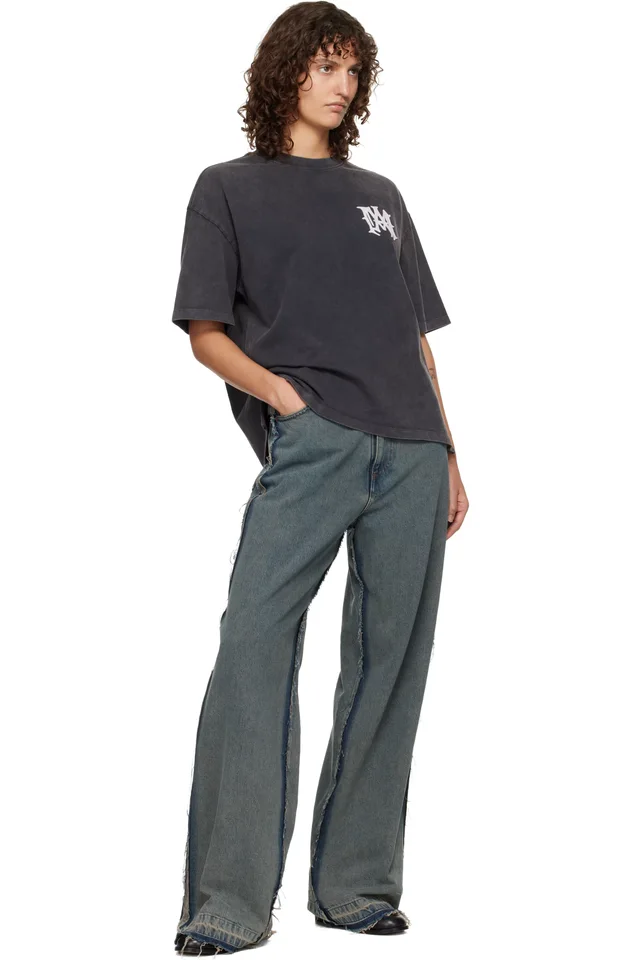 Gray 'Amiri Hollywood' Oversized T-shirt, photo 4 of 4 from SSENSE