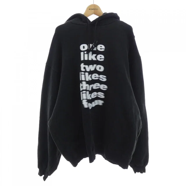 Balenciaga Cotton Hoodie in Black from LuxUness