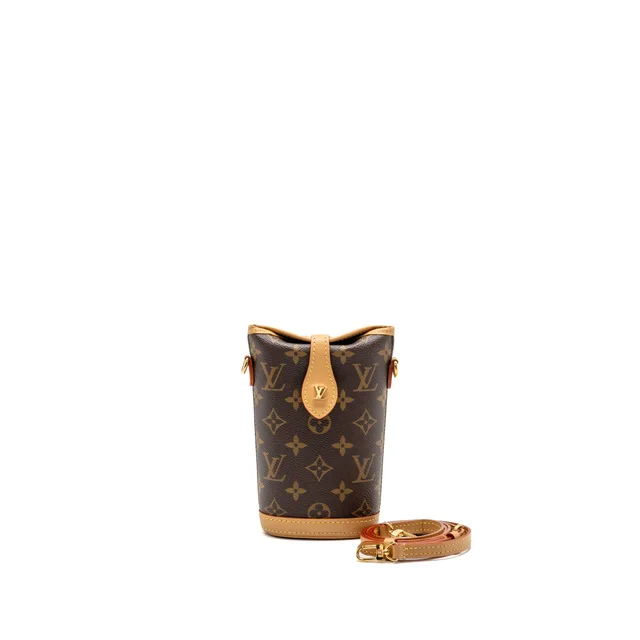 Louis Vuitton Fold Me Pouch Monogram Canvas GHW in Coated canvas from EMIER