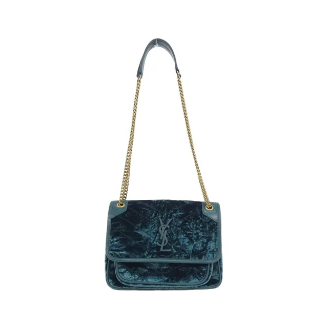 Saint Laurent Nikibaby Shoulder Bag in Velvet from The Reluxe
