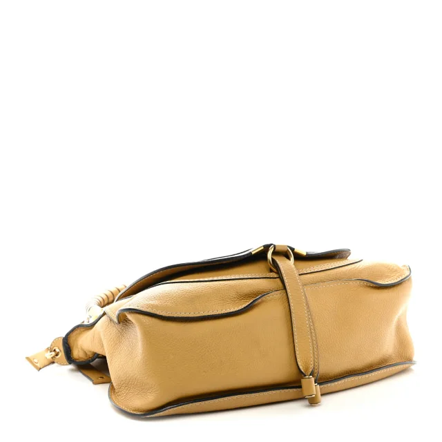 Chloé Medium Marcie Satchel Sand Shell in Calfskin from FASHIONPHILE, photo 4 of 11